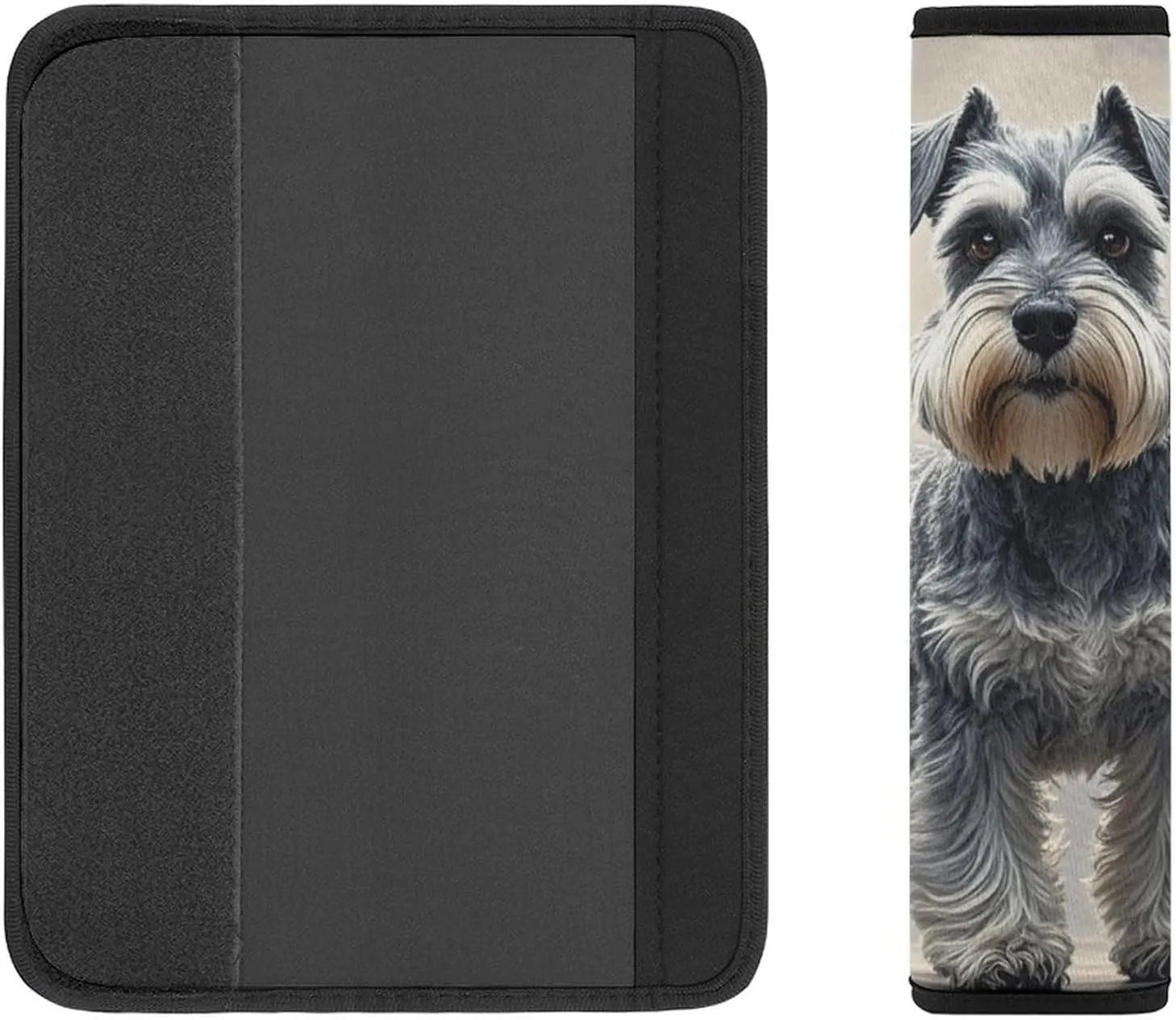 Schnauzer Auto Seat Belt Cover 1PCS Universal Car Seat Belt Shoulder Protector Pad, Protect Your Shoulders and Neck for Car Seat Belt, Shoulder Bag, Backpack