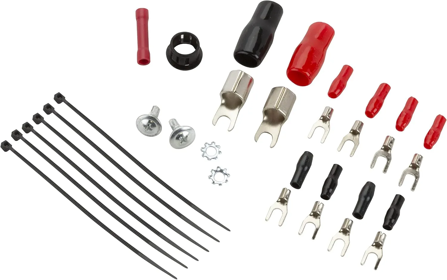 Scosche Install Centric ICAK8 True 8 Gauge Hybrid OFC 2-Channel High Current Amplifier Wiring Kit Complete Car Amp Kit Twisted Pair Audio Cables, In-Line Fuse Holder