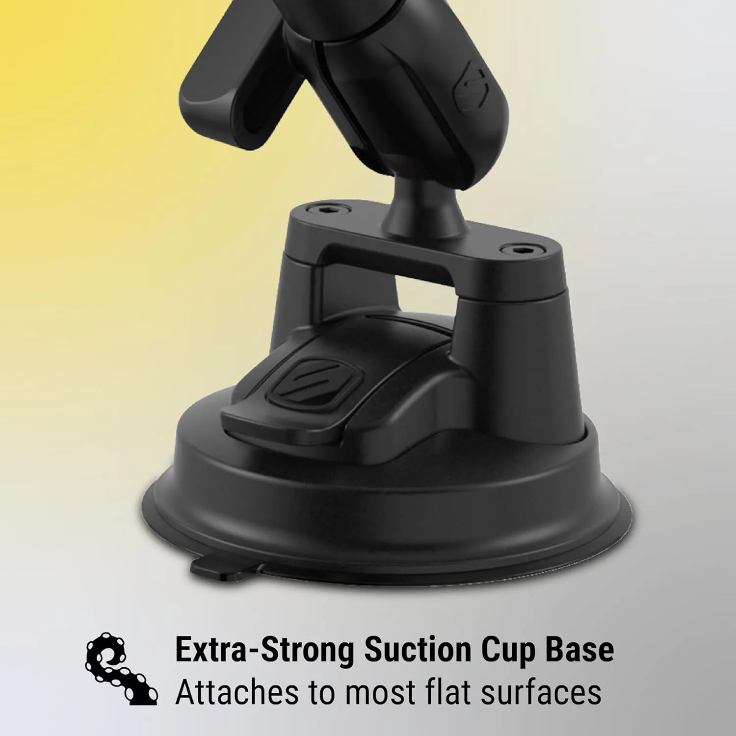 SCOSCHE MP2WD2HD MagicMount™ Pro2 XL Heavy Duty, Strong Suction Cup Cell Phone Mount with Long Arm Windshield/Dashboard Phone Holder and Anti-Shake Stabilizer for iPhone, Android, Tablet, Car, Truck