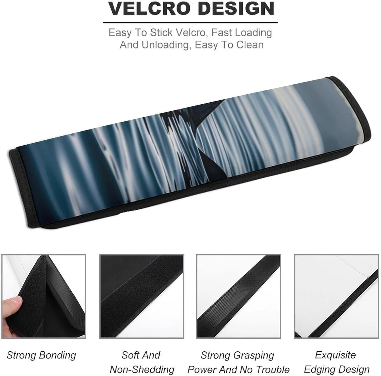 Shark Fin Water Auto Seat Belt Cover 1PCS Universal Car Seat Belt Shoulder Protector Pad, Protect Your Shoulders and Neck for Car Seat Belt, Shoulder Bag, Backpack