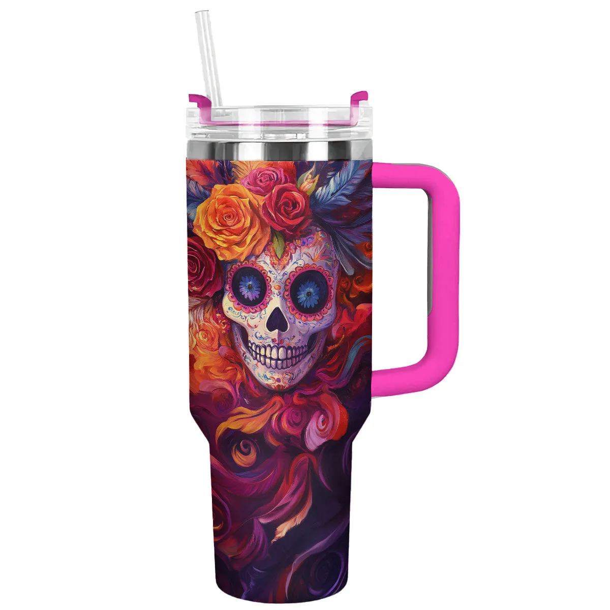 Shineful Tumbler - Fiesta Skull