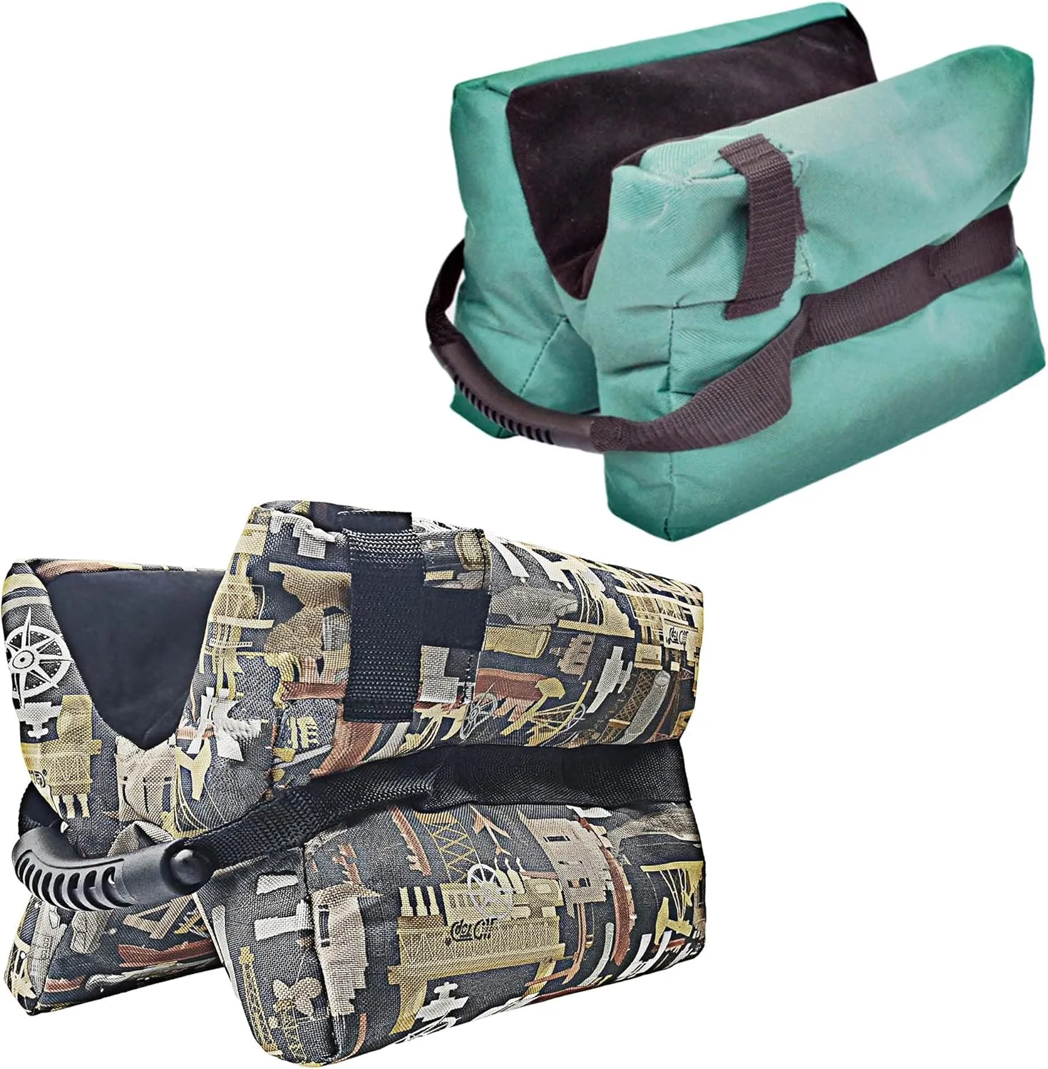 Shooting Rest Bag for Rifles Unfilled with Portable Handle，Tactical 600D Water-Resistant Oxford Support Sandbags Stand Holders for Outdoor Target Shooting and Hunting