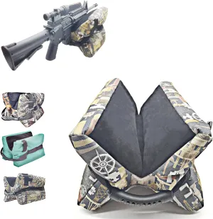 Shooting Rest Bag Unfilled Water-Proof Oxford Support Sand Bags，Durable Sighting Bracket Portable Shooting Bench Stand Holders for Rifles/Guns/Hunting/Target Sports