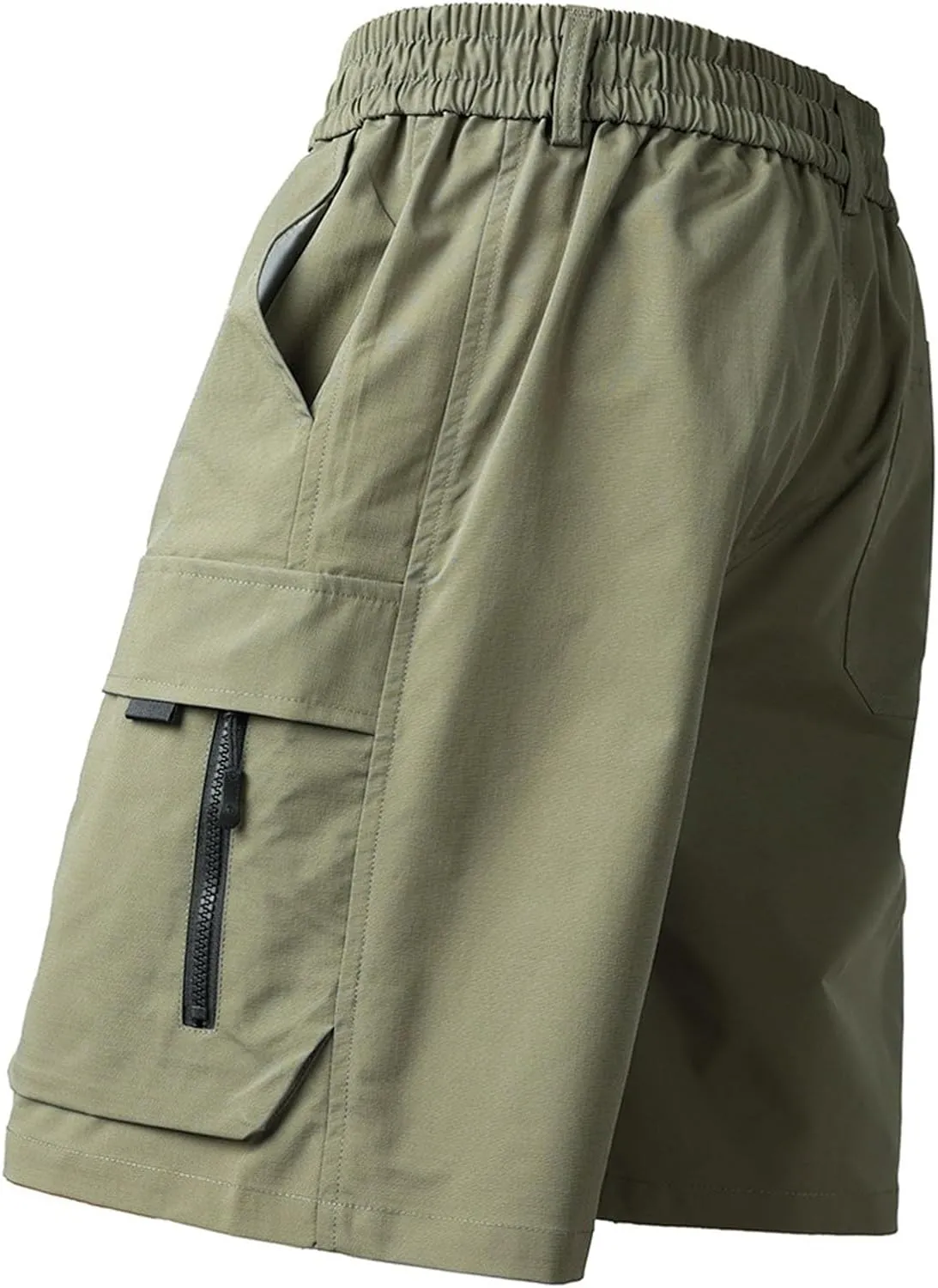 Shorts for Men Trendy Adjustable Track Regular Fit Date Belt Linen Short Shorts for Men Bungee Lightweight Cropped