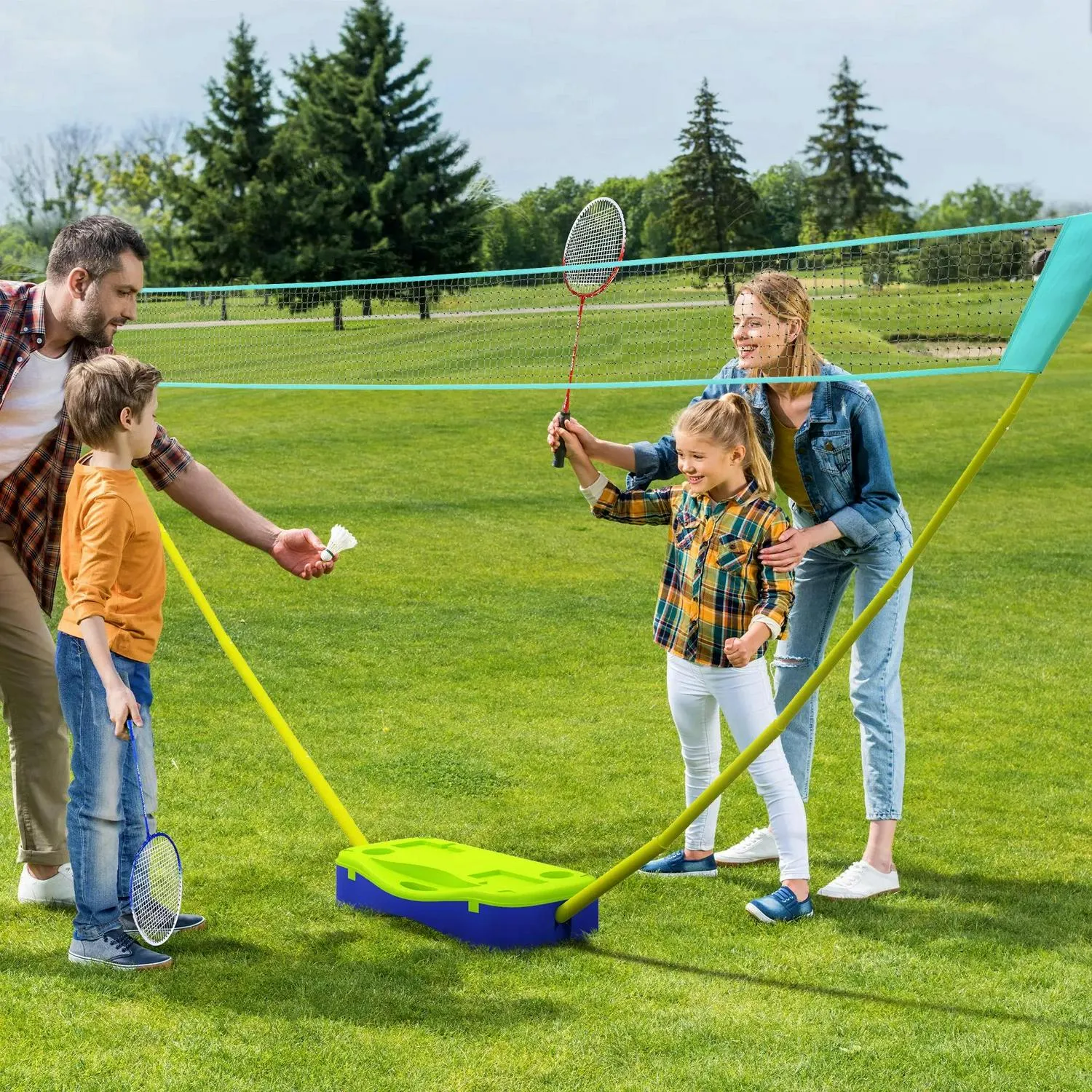 Shuttlecocks Clean-lined Rackets, Badminton Set Net Volleyball Priority shipping SPORTNOW Portable W/