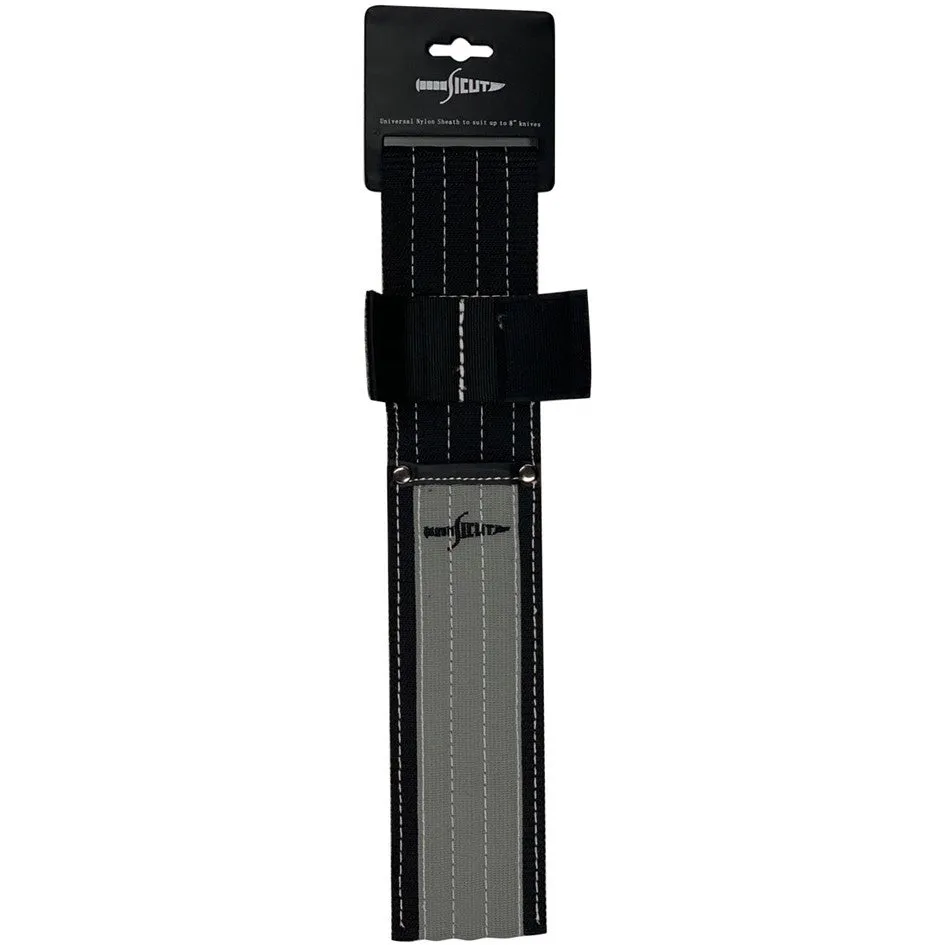 SICUT 8" UNIVERSAL SHEATH NYLON BLACK/GREY