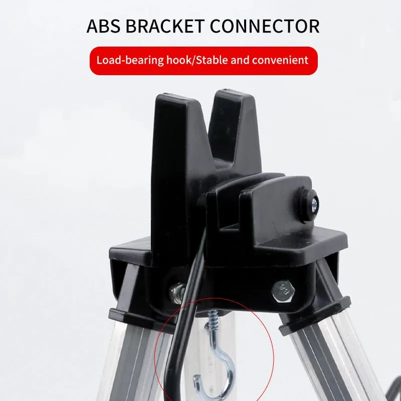 Sideny-Telescopic Bracket Holder,Sea Pole Support Frame, 3-Fold Fishing Rod Rest Base, Fishing Rod Load-Bearing, Tripod Stand