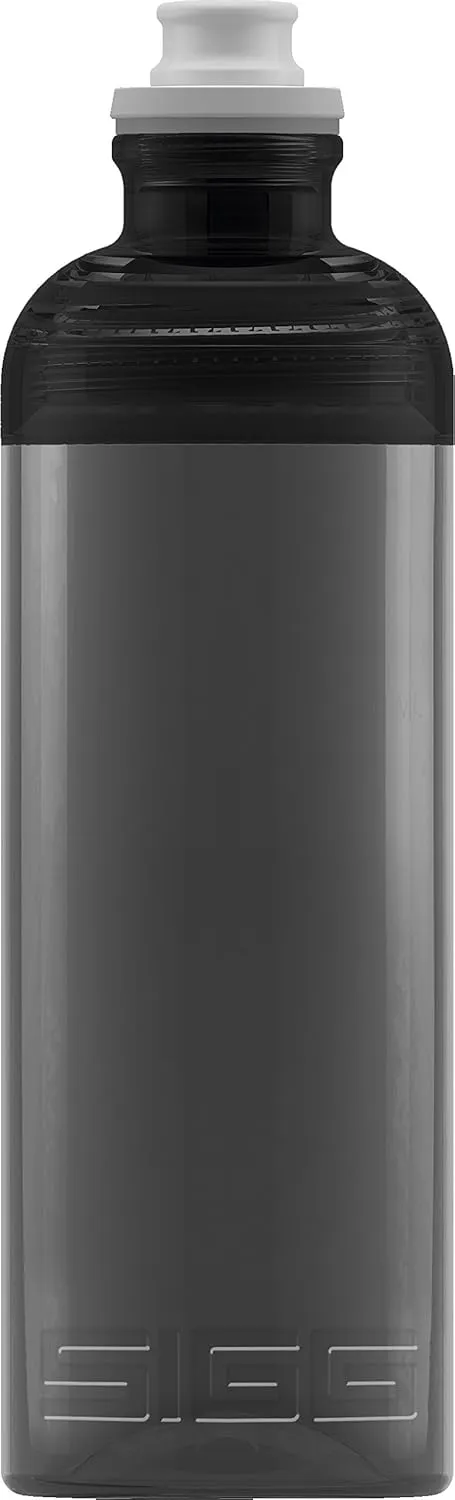 SIGG - Tritan Sports Water Bottle - Feel Anthracite - With Silicone Mouthpiece - Leakproof - Featherweight - Dishwasher Safe - BPA Free - 20 Oz