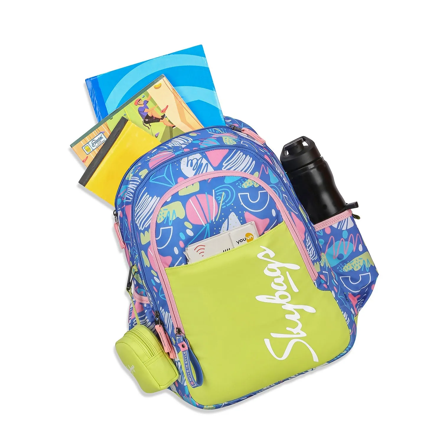 Skybags PEARL 04 SCHOOL BACKPACK LIME