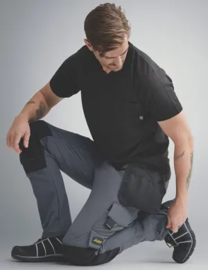 Snickers 6271 Full Stretch Trousers Steel Grey / Black 36" W 32" L