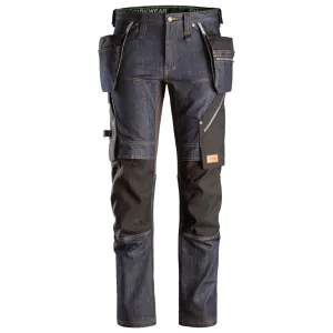 Snickers 6955 FlexiWork, Denim Work Trousers  Holster Pockets