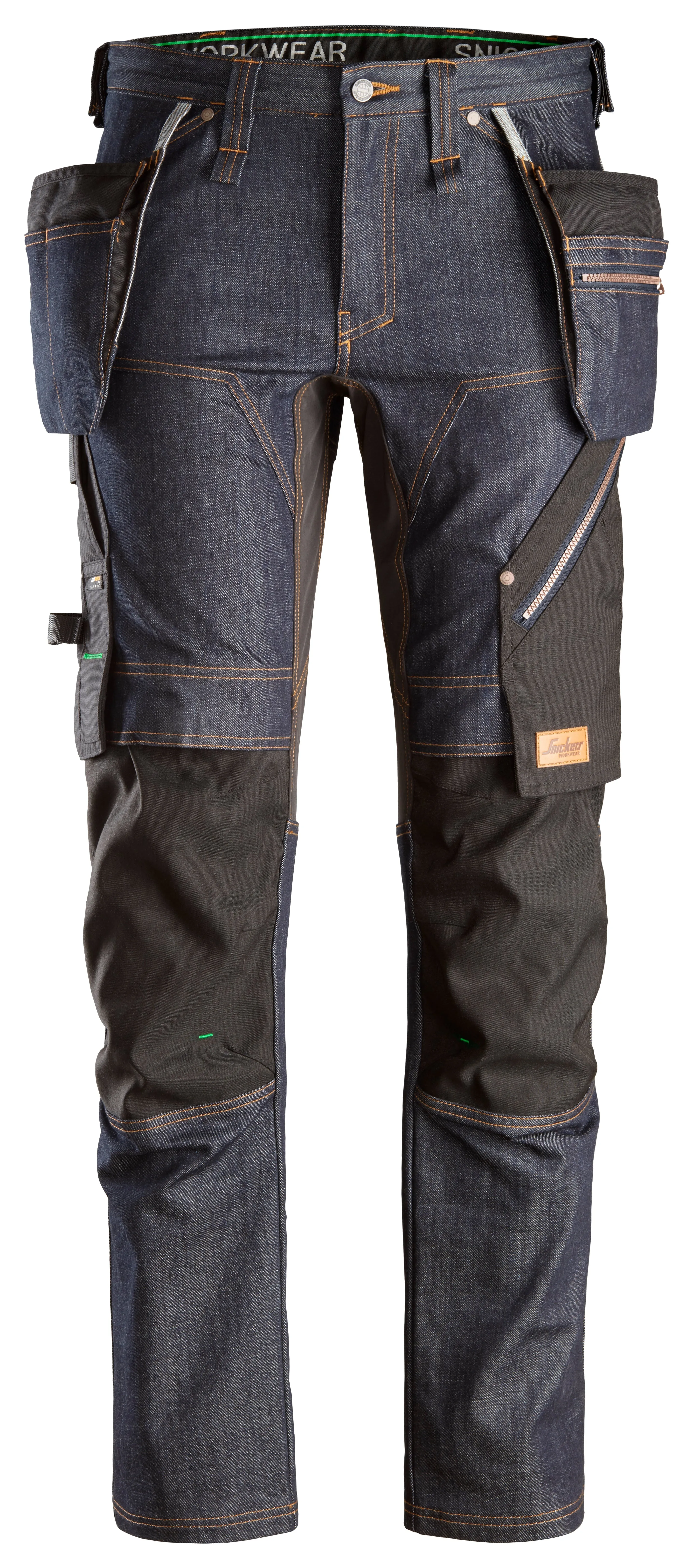 Snickers FlexiWork, Denim Work Trousers  Holster Pockets