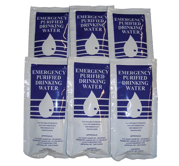 SOS Emergency Drinking Water - 4.227 oz (125 ml) Pouch