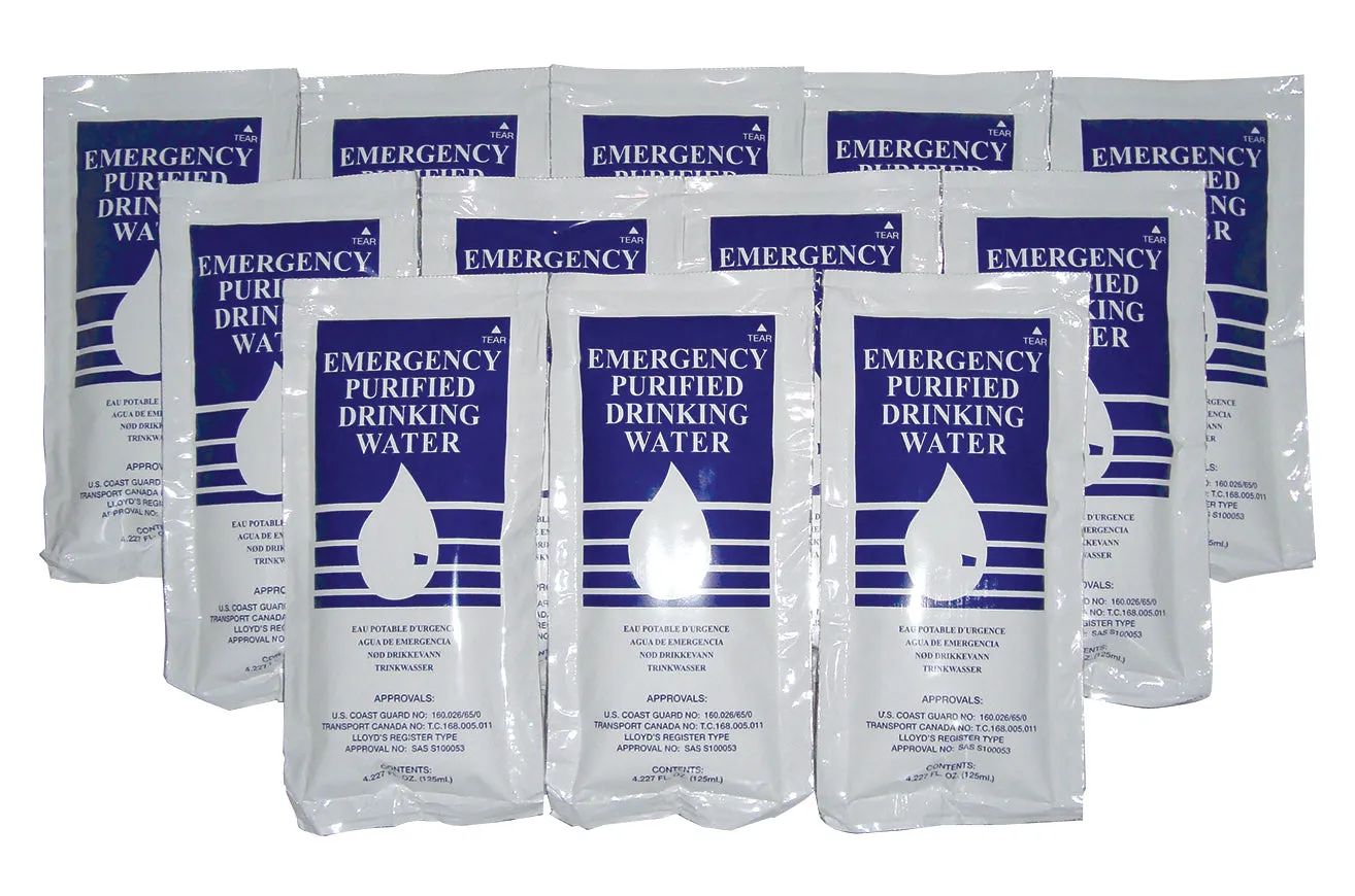 SOS Emergency Drinking Water - 4.227 oz (125 ml) Pouch