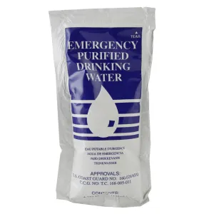 SOS Emergency Drinking Water Pouch - Shortened Shelf Life