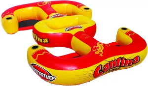 SportsStuff Cantina Lounge - Pool and Lake Floating Lounge - Cup Holders - Supports 1-4 People