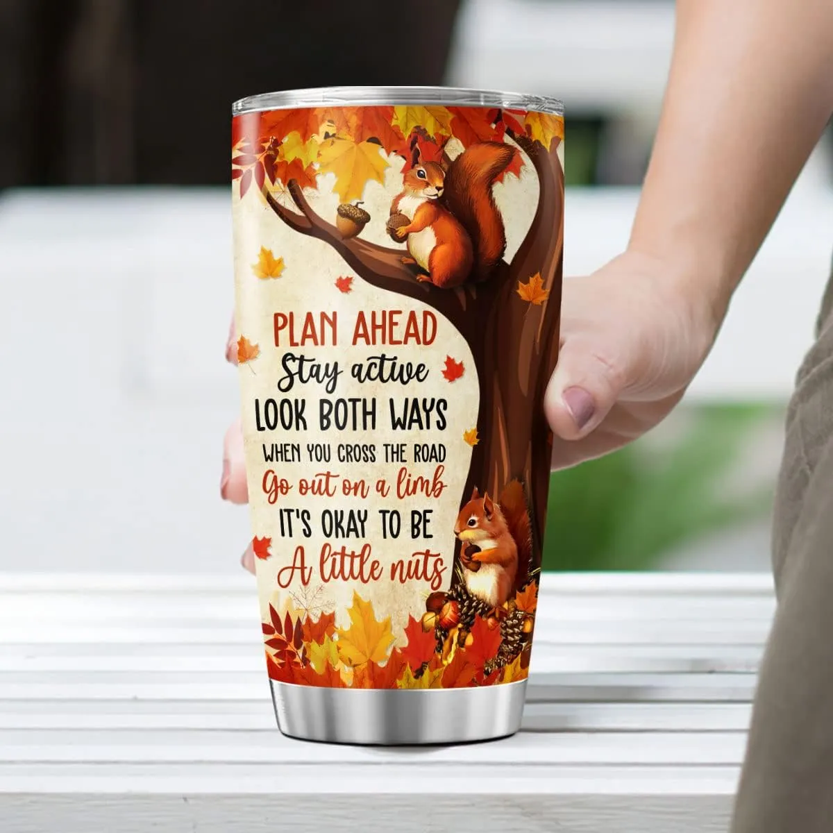 Squirrel Coffee Tumbler 20 Oz Double Walled Stainless Steel Squirrels Whisperer Mug With Lid Travel Cup Drinking Cups Gifts For Kids Birthday From Mom Dad On Christmas