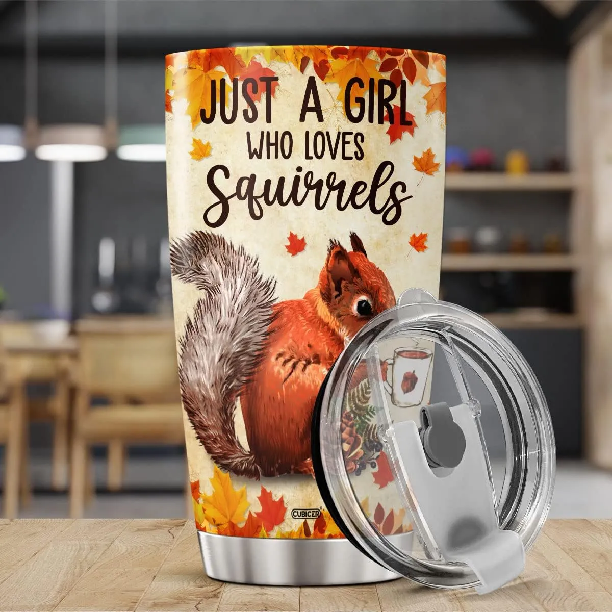 Squirrel Coffee Tumbler 20 Oz Double Walled Stainless Steel Squirrels Whisperer Mug With Lid Travel Cup Drinking Cups Gifts For Kids Birthday From Mom Dad On Christmas