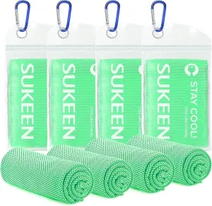 Sukeen Mini Cooling Towel(31 "x9),Kids Cooling Towel,Ice Towel,Soft Breathable Chilly Towel,Microfiber Towel for Boys and Girls Shool,Sport,Running,Camping,Fitness,Parent-Child Activities,ect.