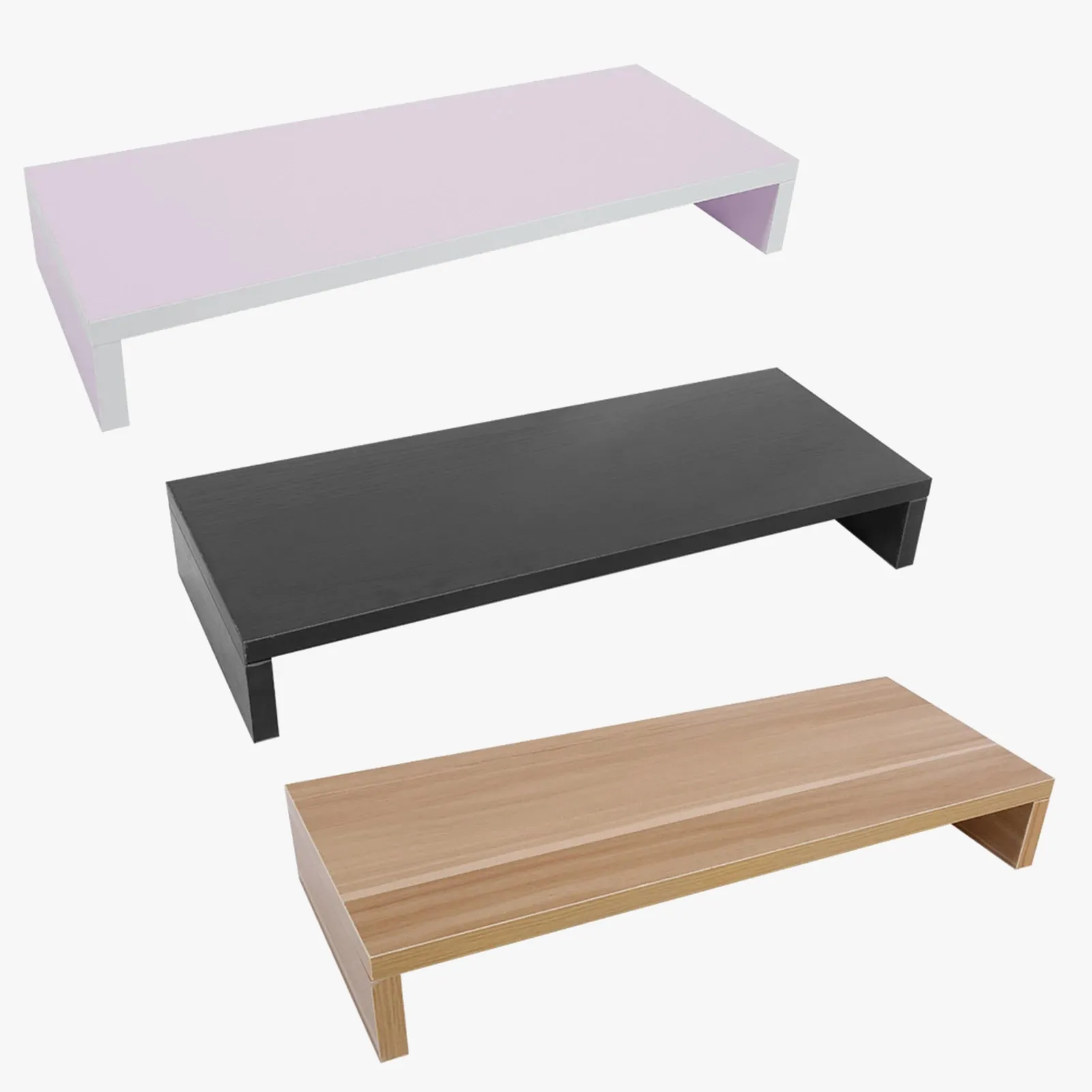 support en bois pour écran d'ordinateur et moniteur