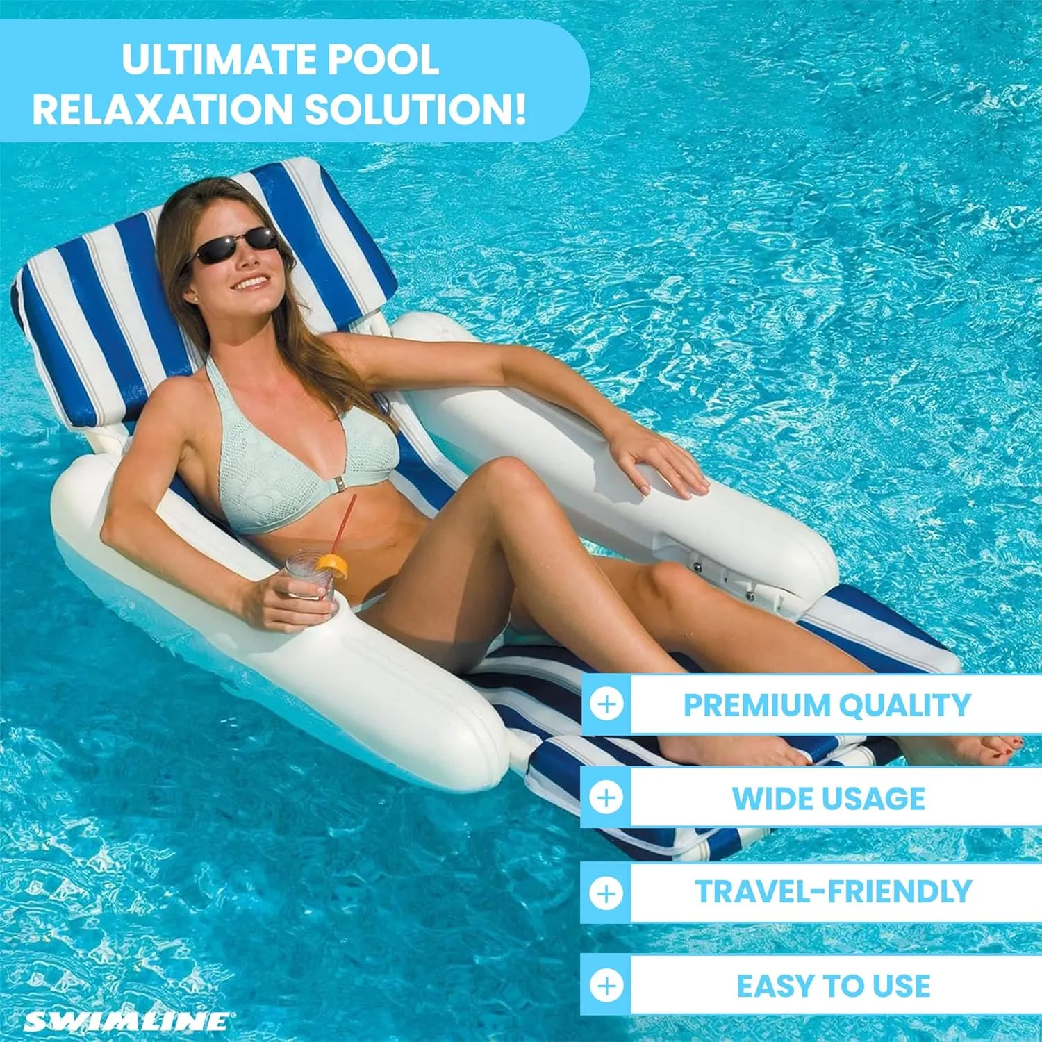 SWIMLINE ORIGINAL REPLACEMENT Sunchaser Sling For 10010M | Sunchaser Replacement Part | Pool Accessories | Pool Floats Adult | Pool Lounger | Pool Chairs and Lounges For In Pool