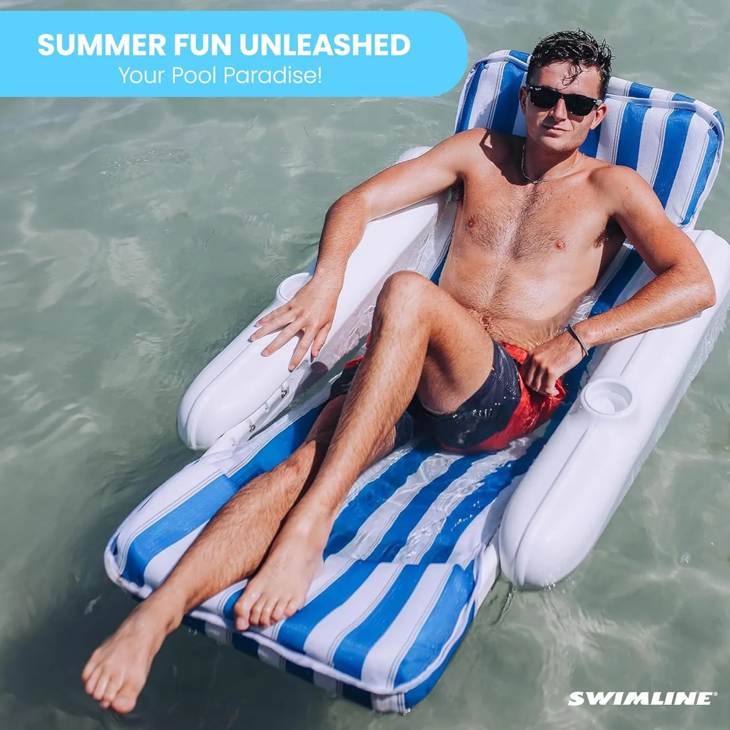 SWIMLINE ORIGINAL REPLACEMENT Sunchaser Sling For 10010M | Sunchaser Replacement Part | Pool Accessories | Pool Floats Adult | Pool Lounger | Pool Chairs and Lounges For In Pool