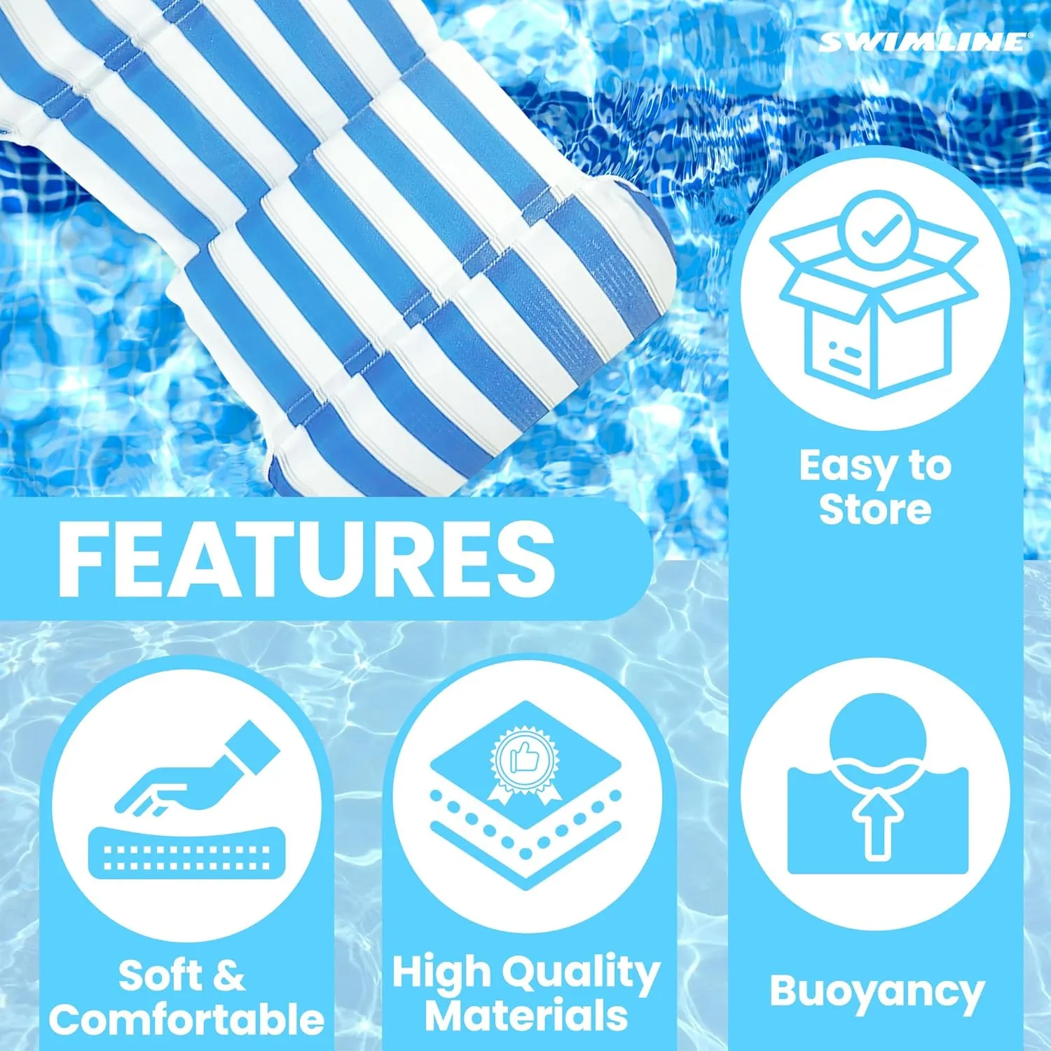 SWIMLINE ORIGINAL REPLACEMENT Sunchaser Sling For 10010M | Sunchaser Replacement Part | Pool Accessories | Pool Floats Adult | Pool Lounger | Pool Chairs and Lounges For In Pool