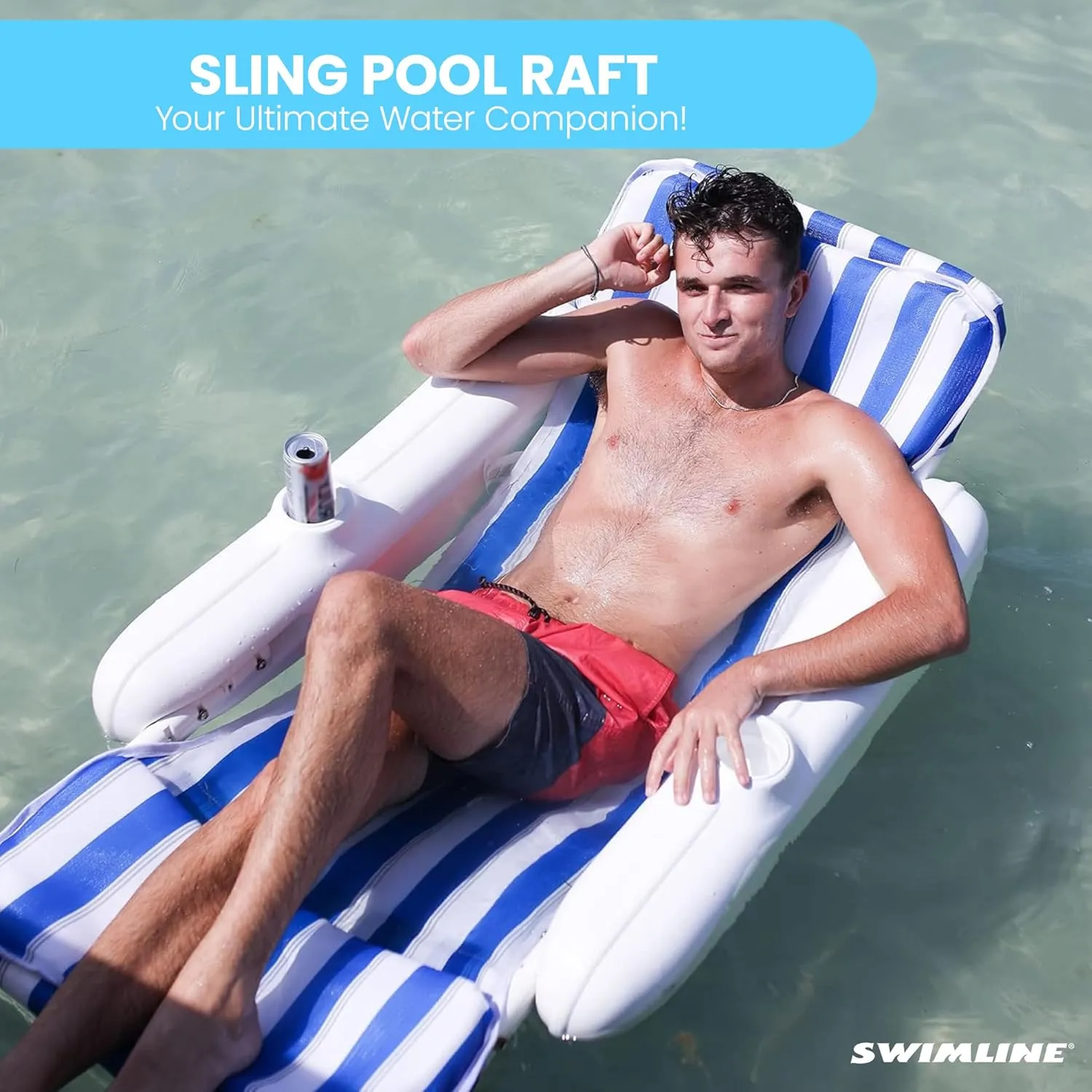 SWIMLINE ORIGINAL REPLACEMENT Sunchaser Sling For 10010M | Sunchaser Replacement Part | Pool Accessories | Pool Floats Adult | Pool Lounger | Pool Chairs and Lounges For In Pool