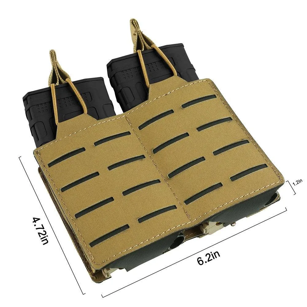 Tactical MOLLE Magazine Pouch: Single, Double, Triple Nylon Holder
