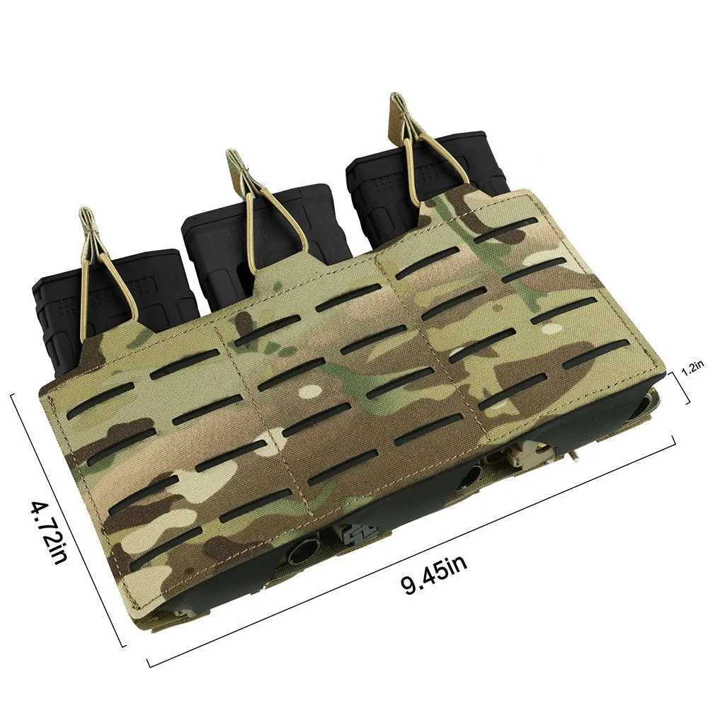 Tactical MOLLE Magazine Pouch: Single, Double, Triple Nylon Holder