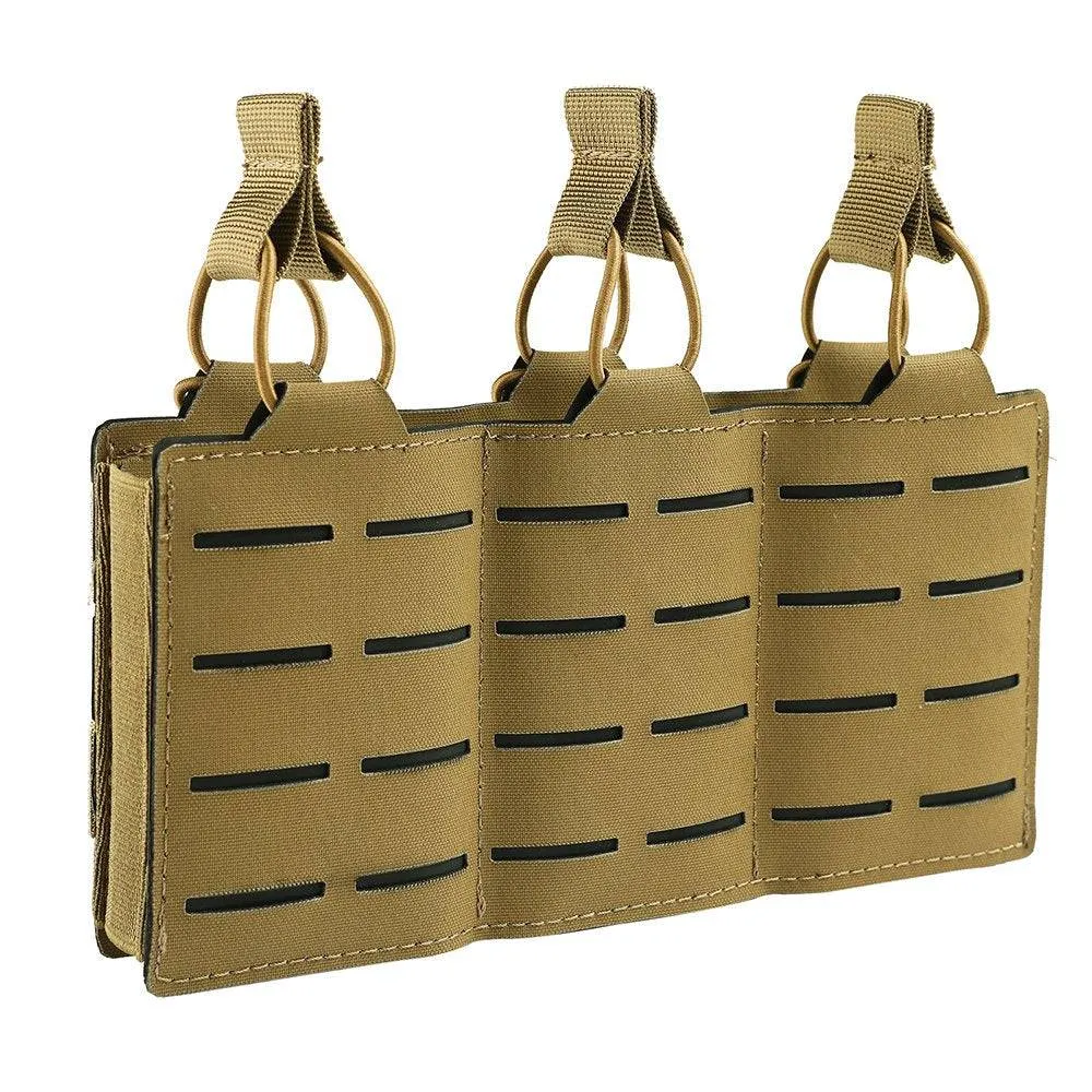 Tactical MOLLE Magazine Pouch: Single, Double, Triple Nylon Holder
