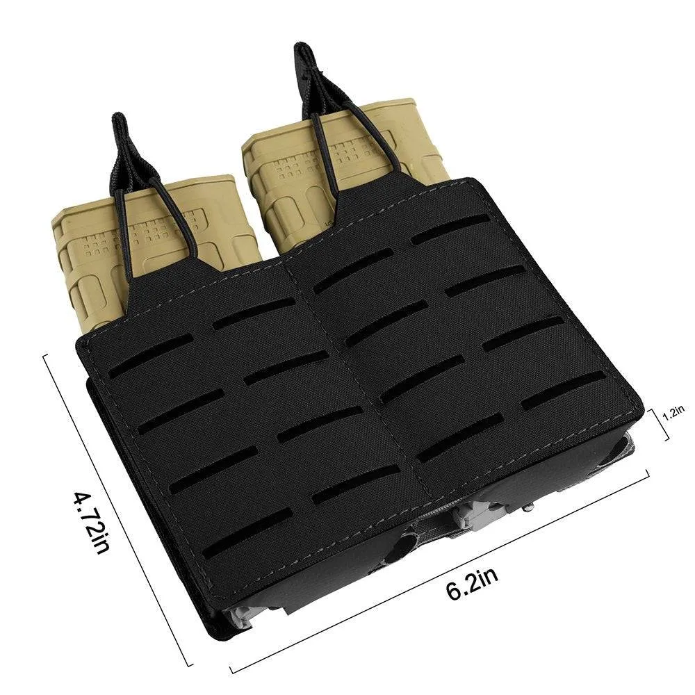 Tactical MOLLE Magazine Pouch: Single, Double, Triple Nylon Holder