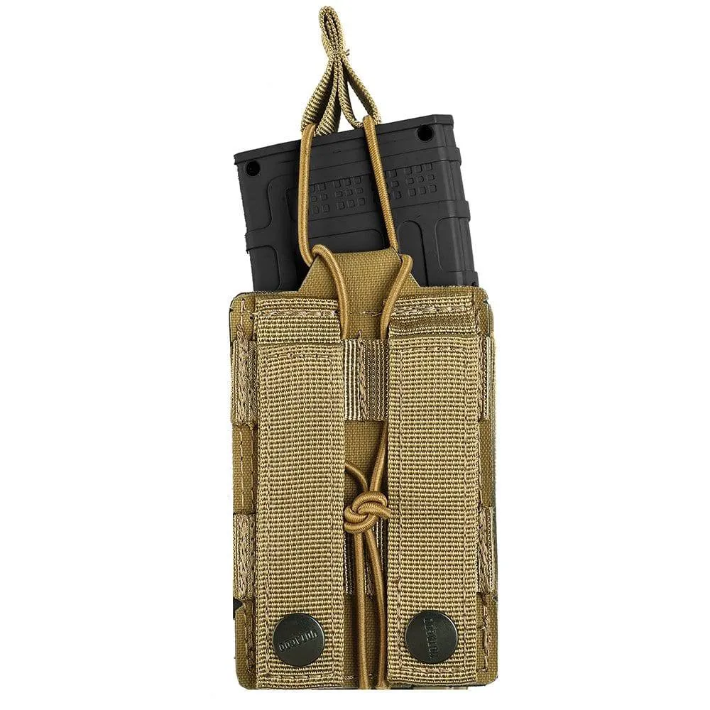 Tactical MOLLE Magazine Pouch: Single, Double, Triple Nylon Holder