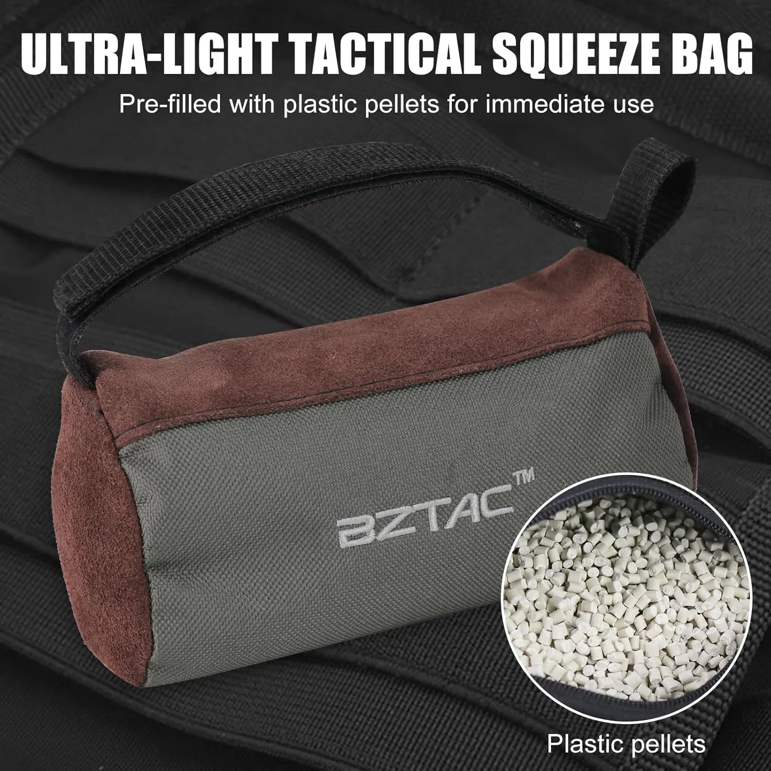 Tactical Pre-Filled Hunting Gun Holders Shooting Rest Bag Squeeze Bag Long Range Rifle Rest, Front & Rear Support Sandbag for Outdoor Shooting, Hunting,Outdoor Shooting Rest Bags