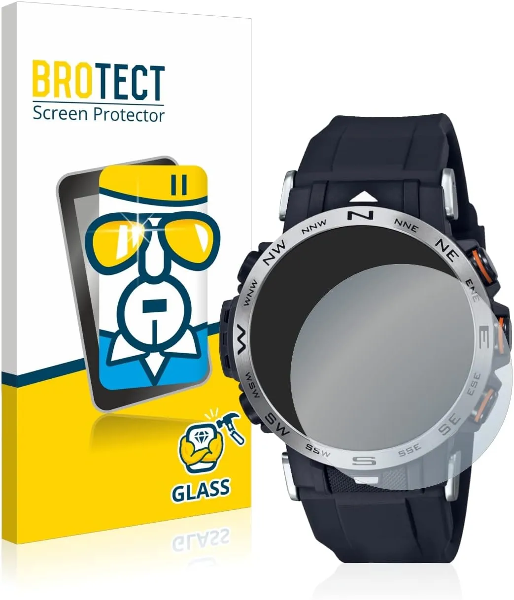 Tempered Glass Screen Protector Compatible with Casio Pro Trek PRW-30-1AER 9H