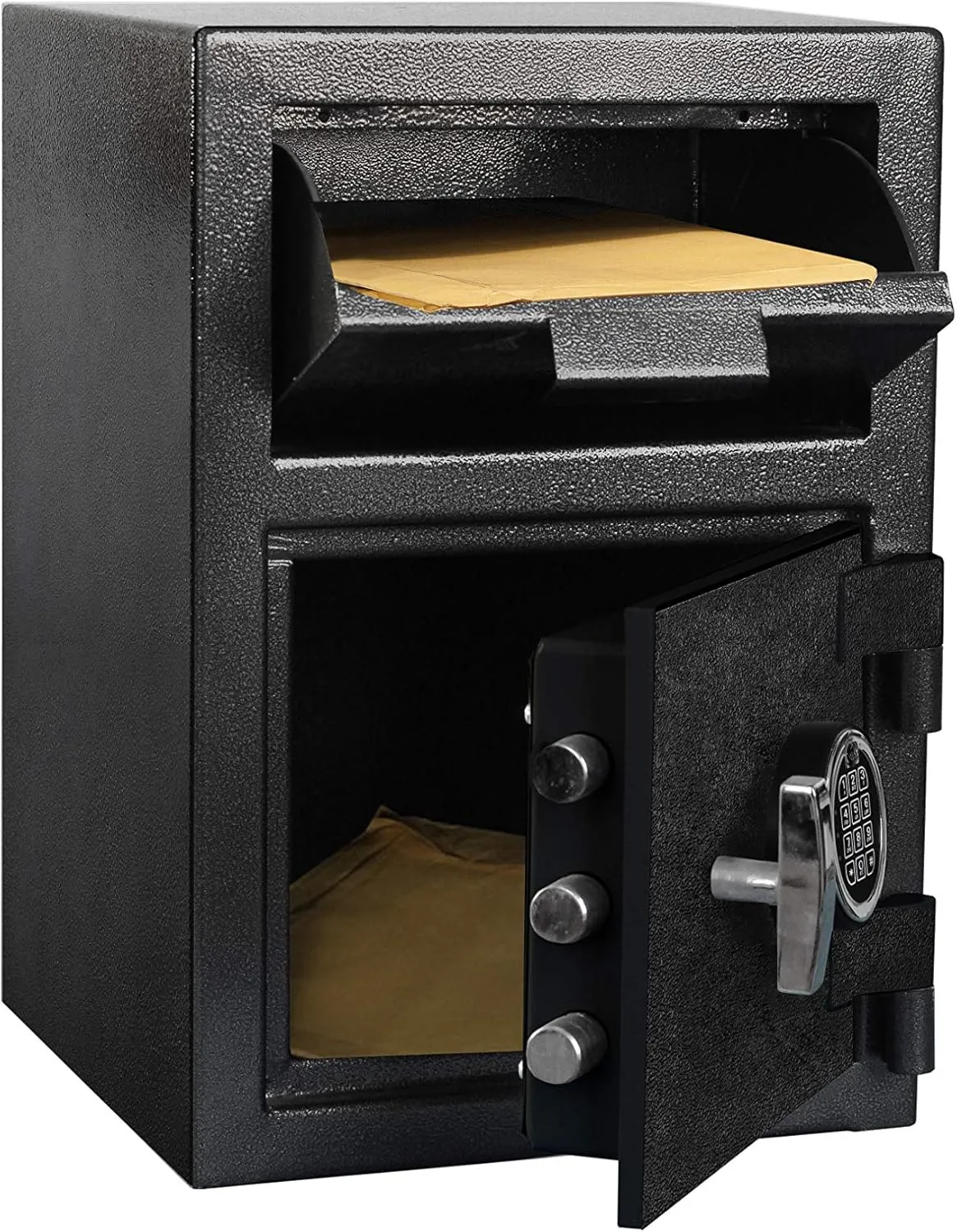 Templeton Safes Standard Depository Drop Slot Safe with Electronic Keypad Combination & Key Backup, 1.12 CBF