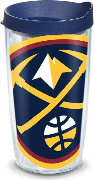 Tervis Made in USA Double Walled NBA Denver Nuggets Insulated Tumbler Cup Keeps Drinks Cold & Hot, 16oz, Colossal
