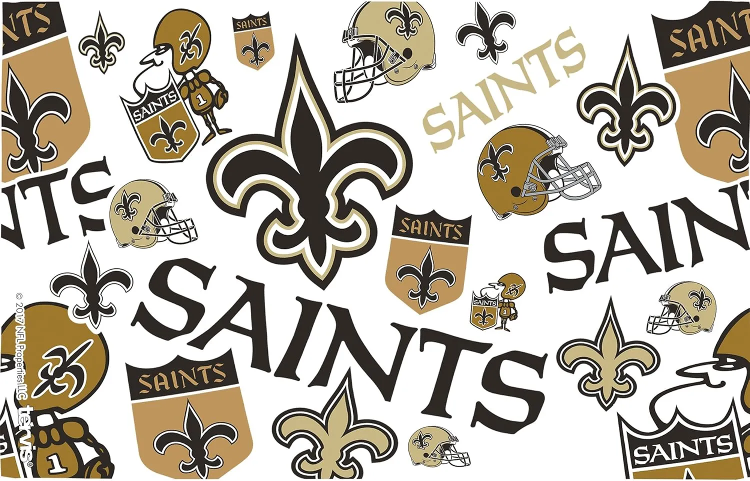 Tervis Made in USA Double Walled NFL New Orleans Saints Insulated Tumbler Cup Keeps Drinks Cold & Hot, 16oz, All Over