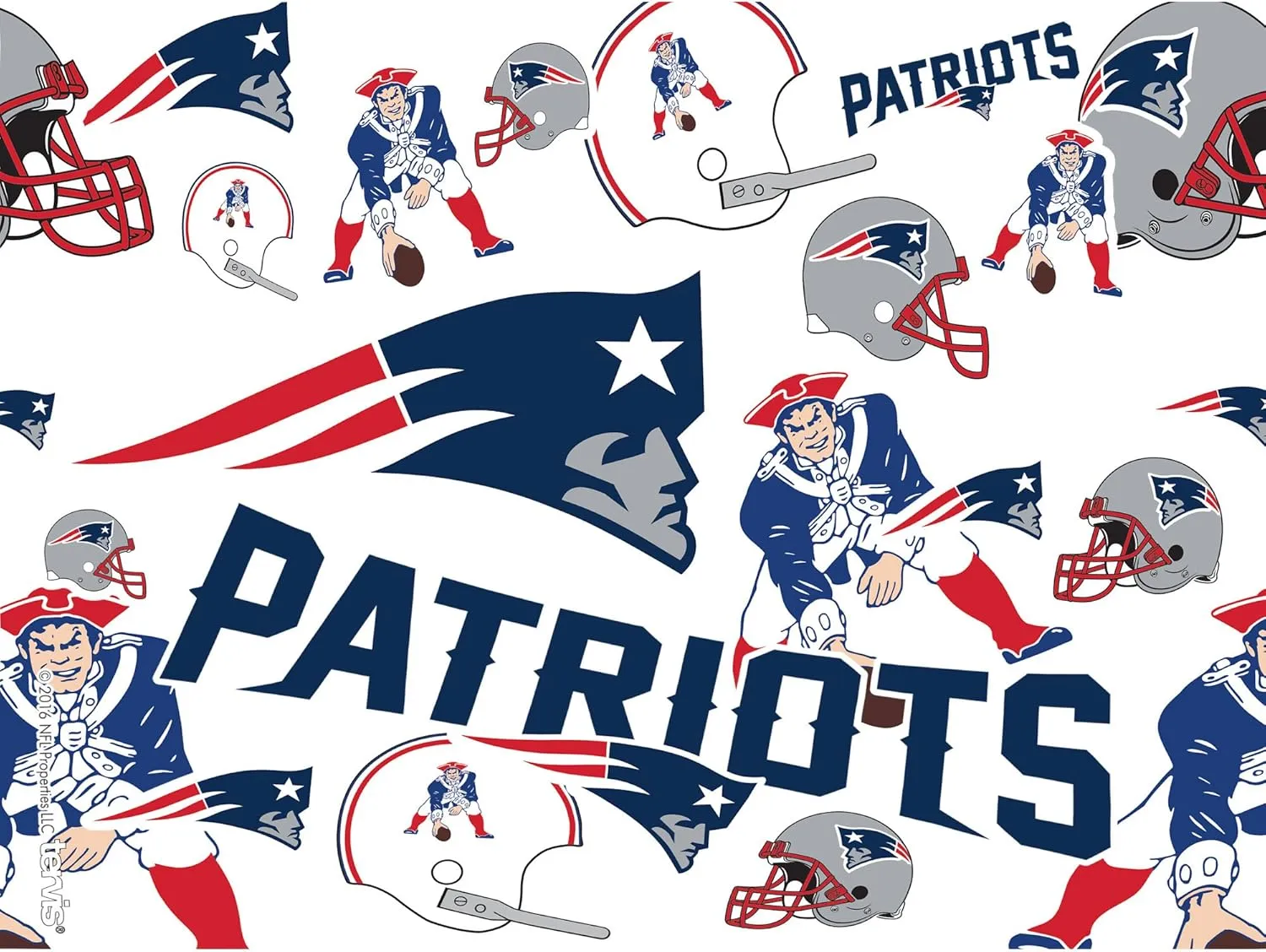 Tervis NFL New England Patriots - All Over Made in USA Double Walled Insulated Tumbler Travel Cup Keeps Drinks Cold & Hot, 24oz, Classic