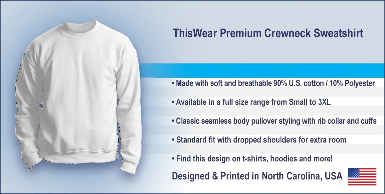 ThisWear FDT F Donald President Long Sleeve Crewneck Sweatshirt