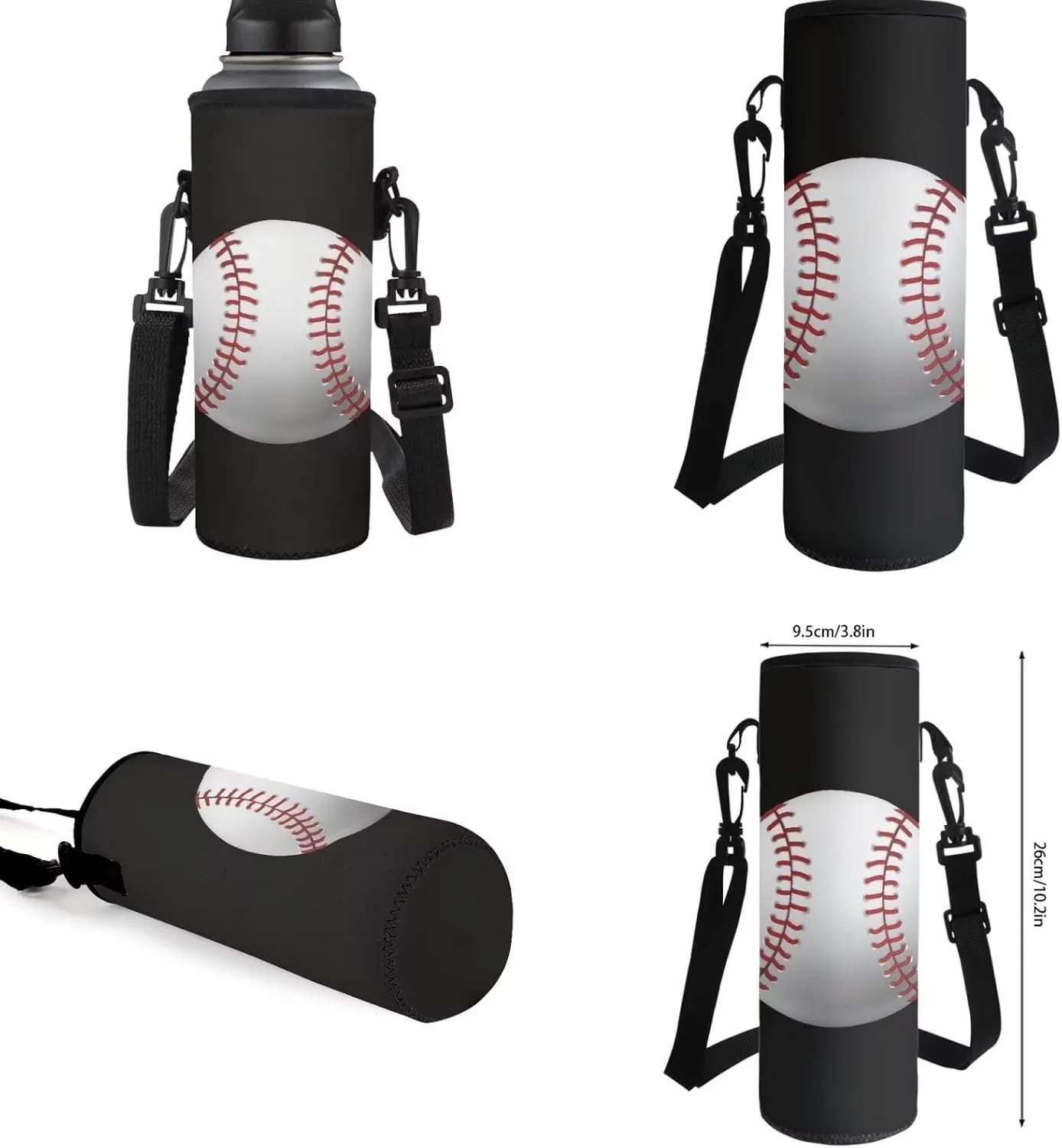 TOADDITDO Baseball Boys Backpack 10-12 Years Old with Lunch Bag Pencil Case Water Bottle Cover 6th Grade Kids Large School Bags Lightweight Casual Daypack Laptop Backpacks Rucksack Mochilas De NiñAs