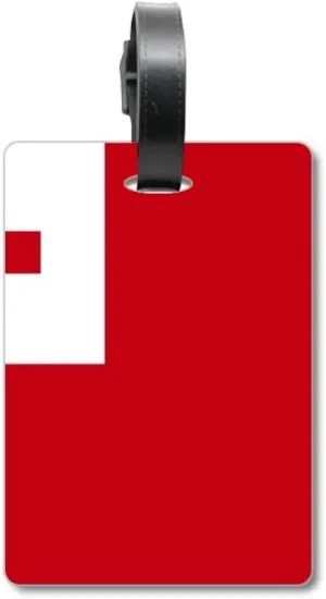 Tonga National Flag Oceania Country Suitcase Bag Tag Luggage Card Hanging Scutcheon Label