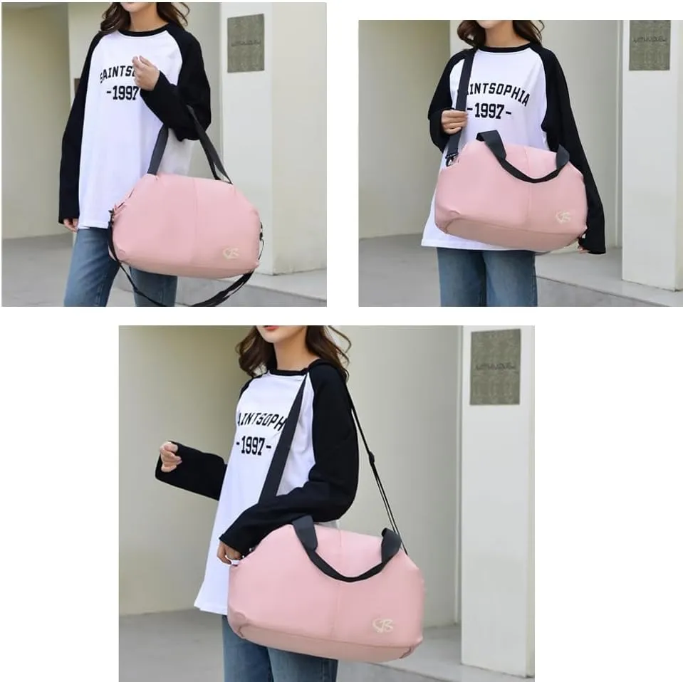 Travel Luggage Bag Women's Sports Gym Bags Shoulder Large Tote Handbag Blue