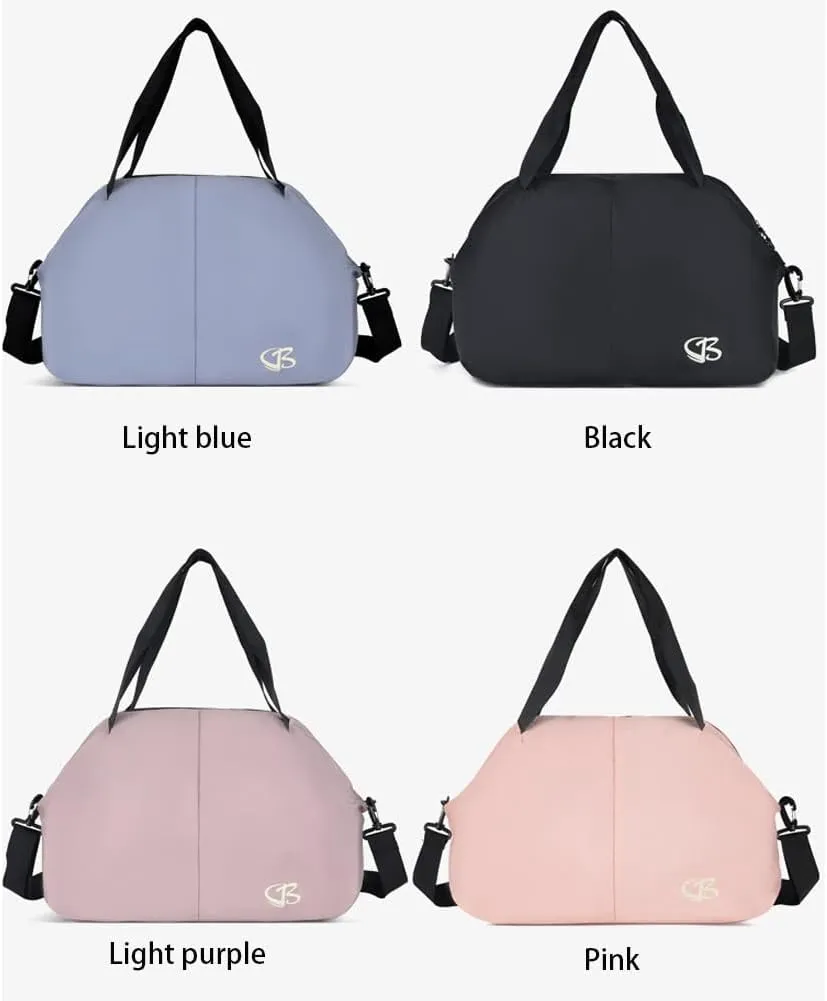 Travel Luggage Bag Women's Sports Gym Bags Shoulder Large Tote Handbag Blue
