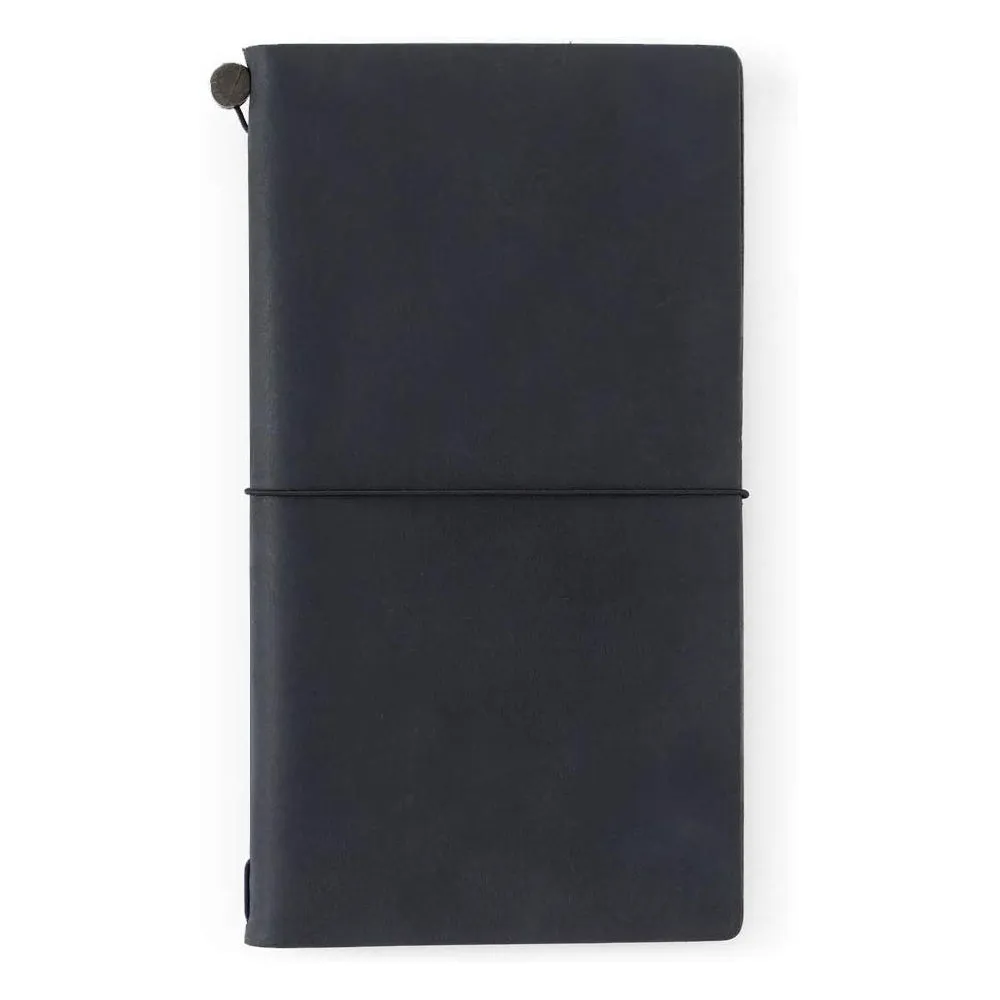 Traveler's Company Traveler's Notebook Starter Kit - Black Leather - Regular Size