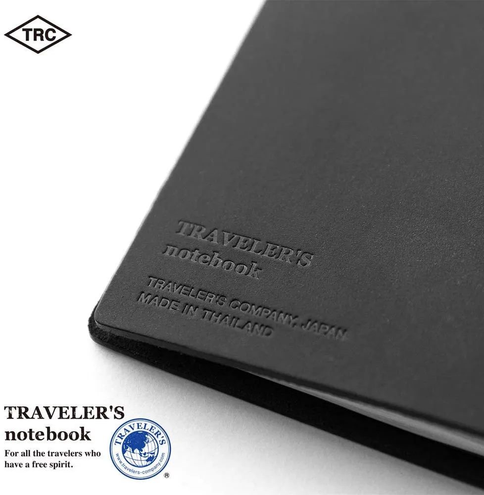 Traveler's Company Traveler's Notebook Starter Kit - Black Leather - Regular Size