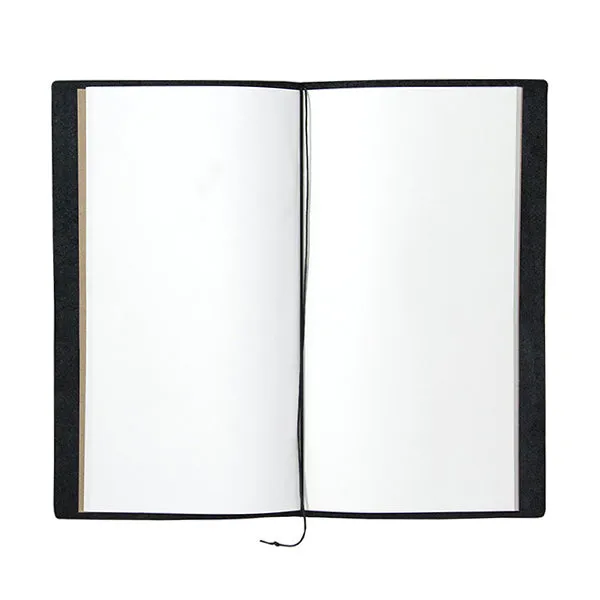 Traveler's Company Traveler's Notebook Starter Kit - Black Leather - Regular Size