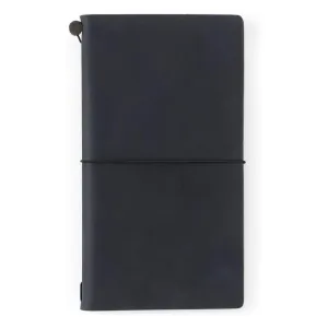 Traveler's Company Traveler's Notebook Starter Kit - Black Leather - Regular Size