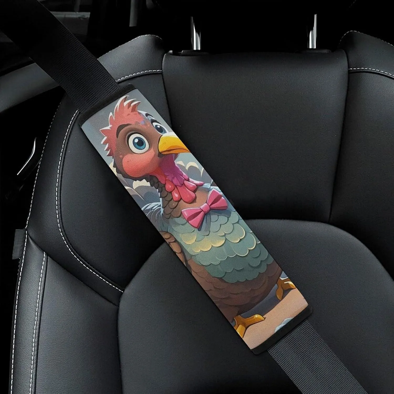 Turkey Decoration Auto Seat Belt Cover 2PCS Universal Car Seat Belt Shoulder Protector Pad, Protect Your Shoulders and Neck for Car Seat Belt, Shoulder Bag, Backpack