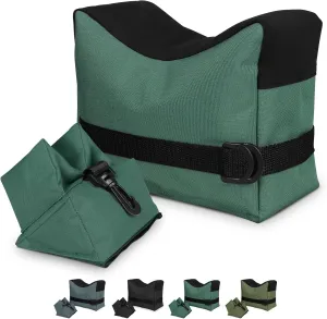Twod Outdoor Shooting Rest Bags - Target Sports Bench Rest with Front & Rear Support SandBag Stand Holders for Gun Rifle Shooting Hunting Photography - Unfilled